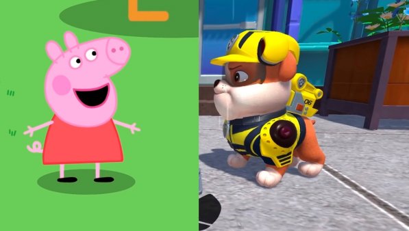 Peppa pig y paw hot sale patrol