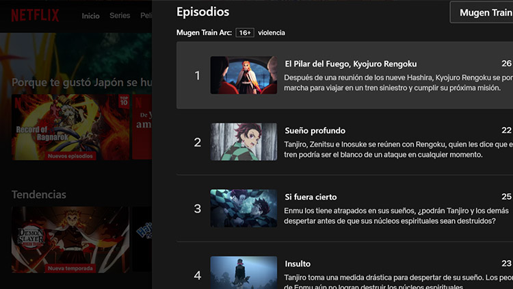 Demon Slayer: Mugen Train Arc ya está disponible en el catálogo de Netflix  – ANMTV