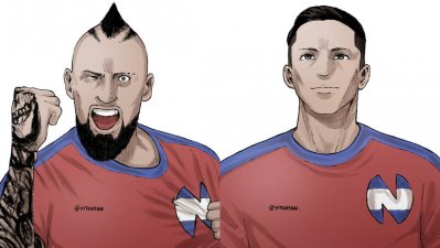 Modo "Supercampeones": Así se ven los cracks de La Roja al estilo anime