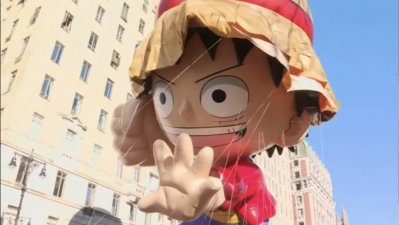 Luffy tuvo un problemático debut en desfile de globos gigantes de Nueva York