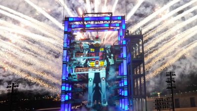 El gigantesco Gundam de Japón tuvo una explosiva despedida