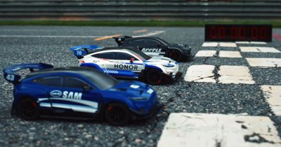 HONOR armó una carrera de autos a control remoto para demostrar el poder de la batería de su 600 Pro