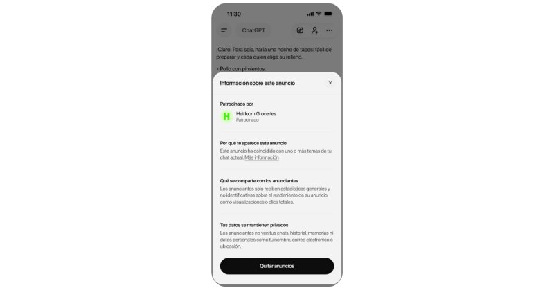 ChatGPT estrenará publicidad en Chile: los usuarios del plan gratuito comenzarán a ver anuncios